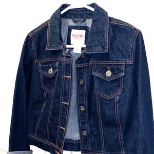 Mossimo Dark Wash Cropped Jean / Denim Jacket